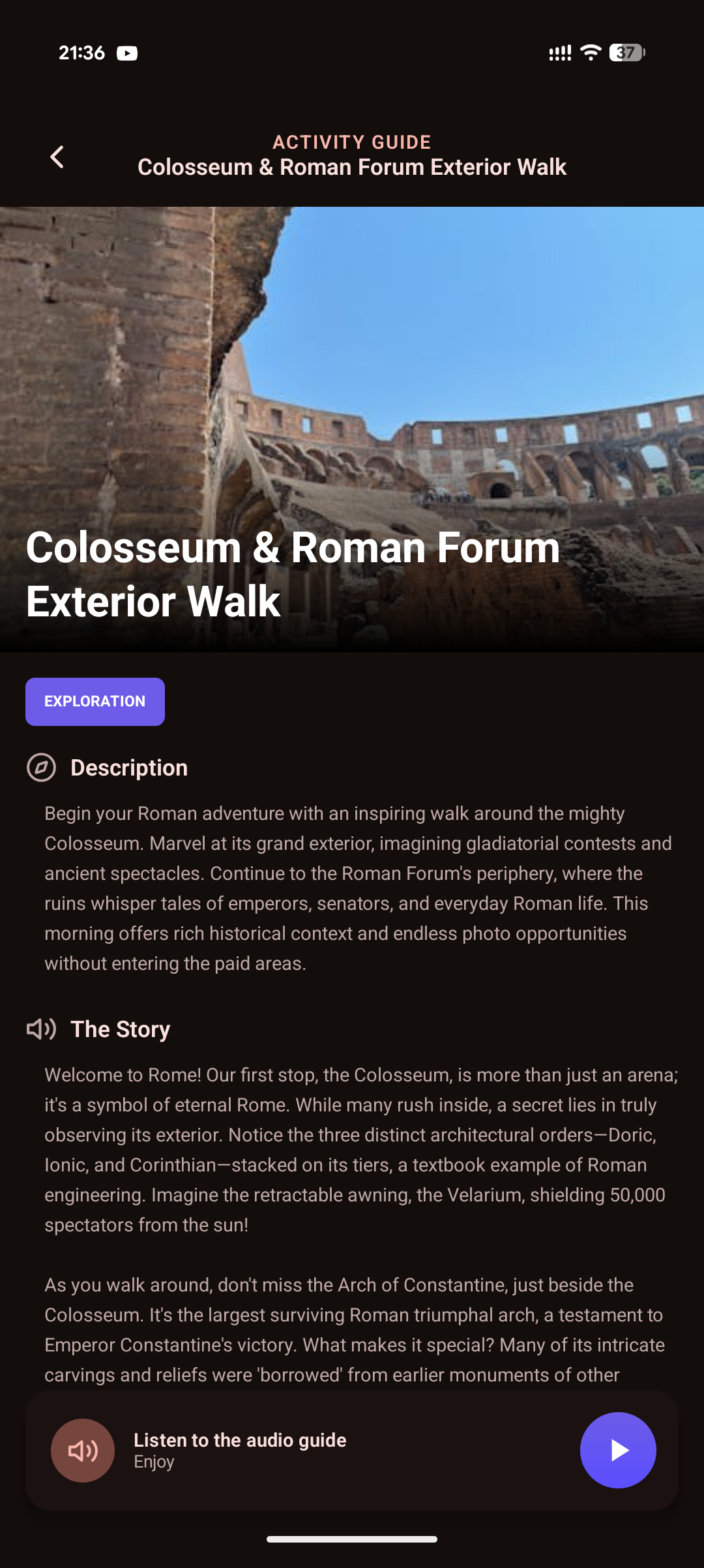 GuideBy live audio guide for a landmark activity